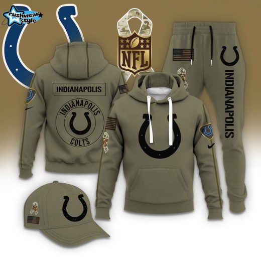 Indianapolis Colts Football Casual Outfit Set - Hoodie, Jogger, and Cap