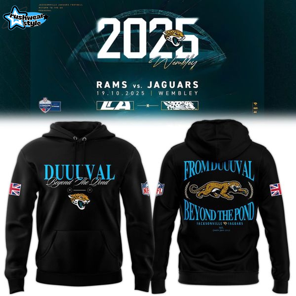Jacksonville Jaguars 2025 NFL London Game Limited Hoodie - Black Jacksonville Jaguars 2025 NFL London Game Limited Hoodie - Black
