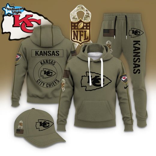 Kansas City Chiefs Firefighter Outfit Set - Hoodie, Jogger, and Cap