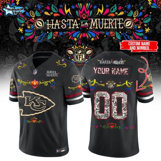 Kansas City Chiefs – Hasta la Muerte Jersey ( Custom Name Custom Number )