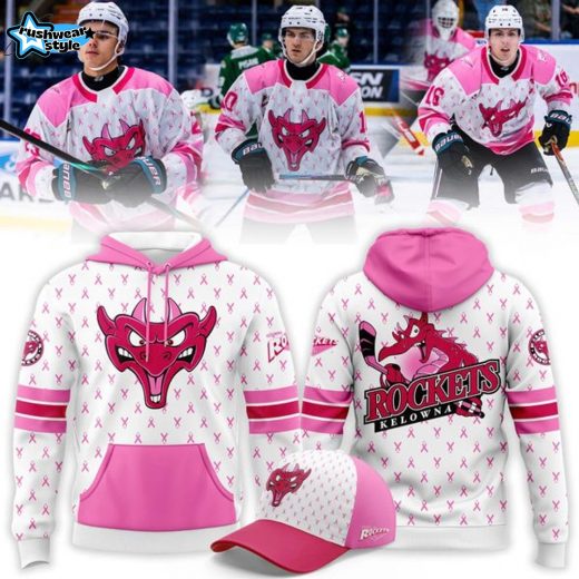 Kelowna Rockets 2025 Canadian Cancer Night Hoodie