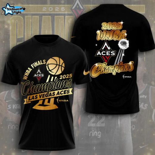 Las Vegas Aces 2025 WNBA Champions 3D Tshirt
