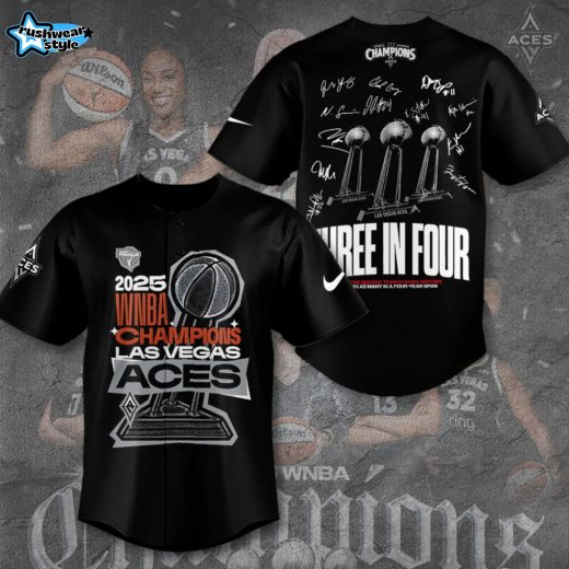 Las Vegas Aces 2025 WNBA Finals Champions Baseball Jersey