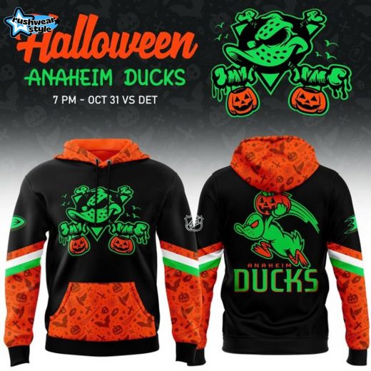 Limited Edition Anaheim Ducks 2025 Halloween Night Hoodie (V1)