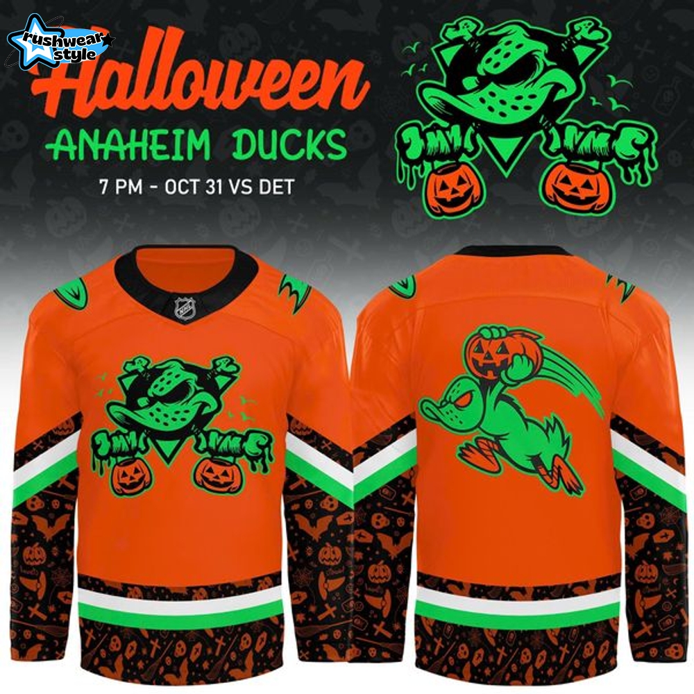 Limited Edition Anaheim Ducks 2025 Halloween Night NHL Jersey Limited Edition Anaheim Ducks 2025 Halloween Night NHL Jersey