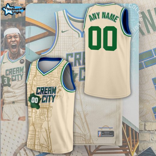 Limited Edition Bucks “Blue Collar Edition City” Custom Jersey