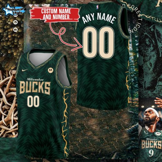 Limited Edition Bucks “DEEP FOREST ICON EDITION” Custom Jersey