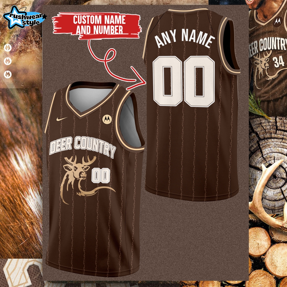 Limited Edition Bucks “Deer Country Edition” Custom Jersey Limited Edition Bucks “Deer Country Edition” Custom Jersey