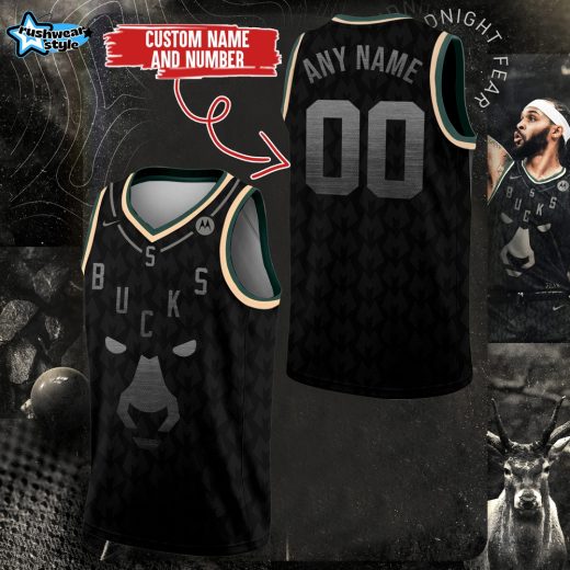 Limited Edition Bucks “Midnight Fear Edition” Custom Jersey
