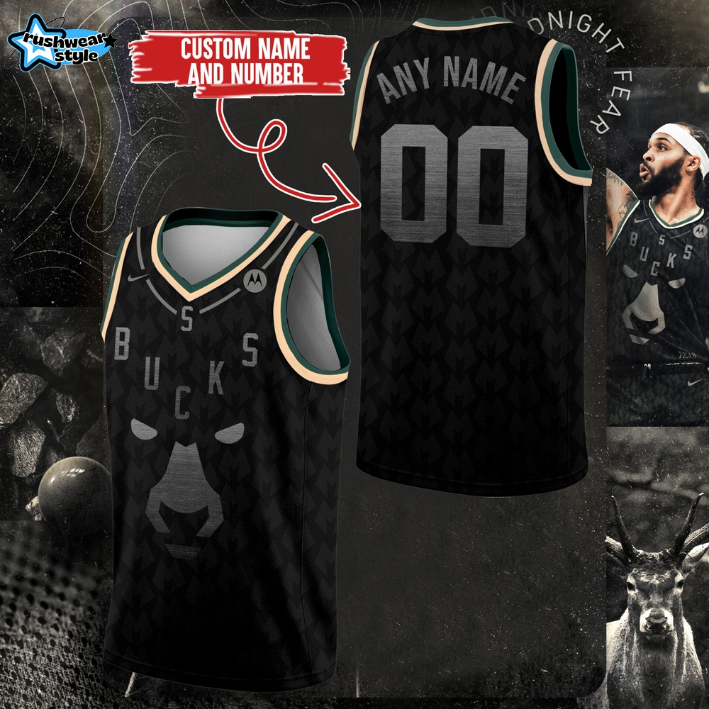 Limited Edition Bucks “Midnight Fear Edition” Custom Jersey Limited Edition Bucks “Midnight Fear Edition” Custom Jersey