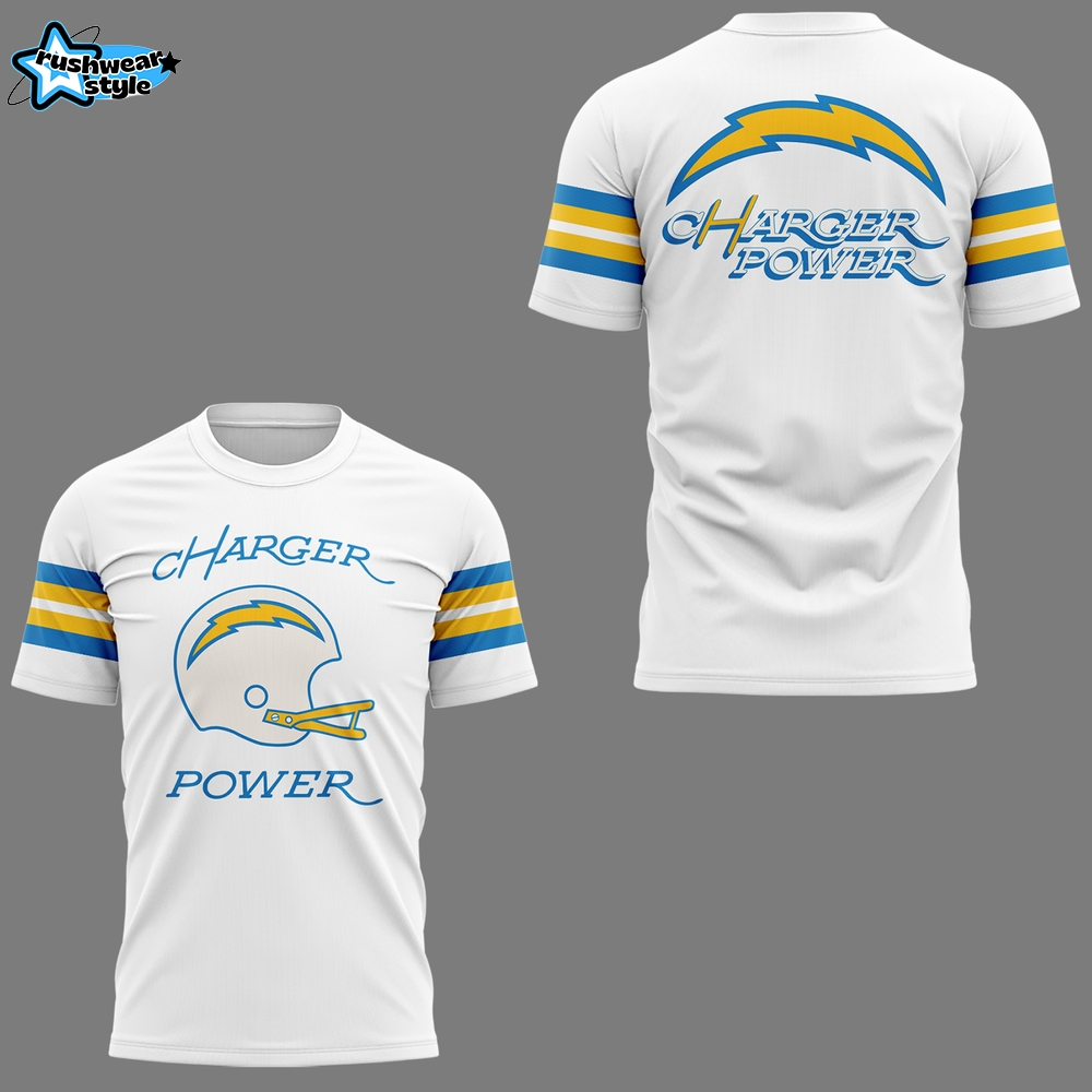Limited Edition Chargers Power 2025 Tshirt Limited Edition Chargers Power 2025 Tshirt