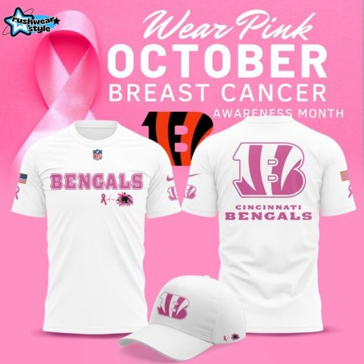 Limited Edition Cincinnati Bengals Breast Cancer Awareness Tshirt
