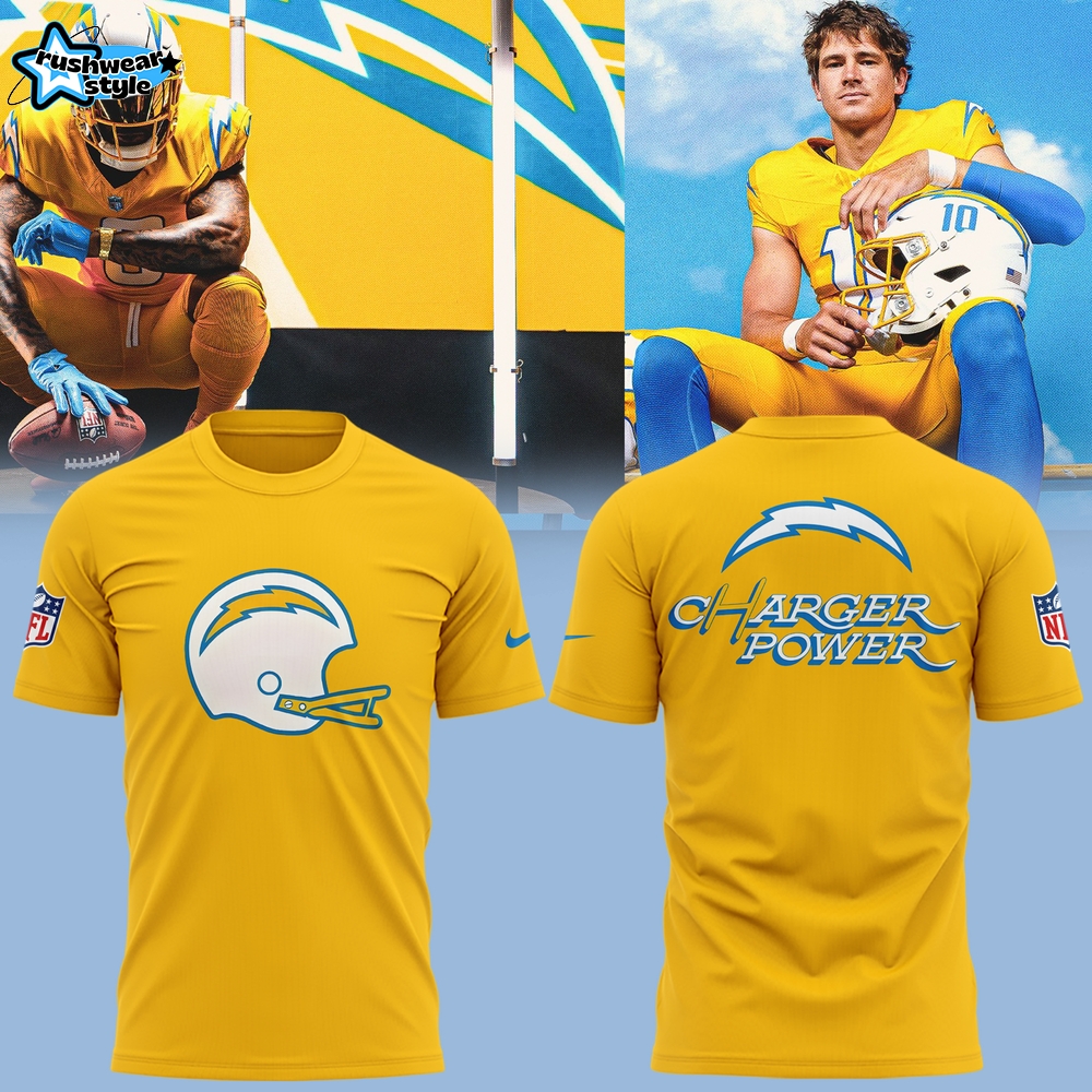Limited Edition Los Angeles Chargers Charger Power Tshirt Limited Edition Los Angeles Chargers Charger Power Tshirt