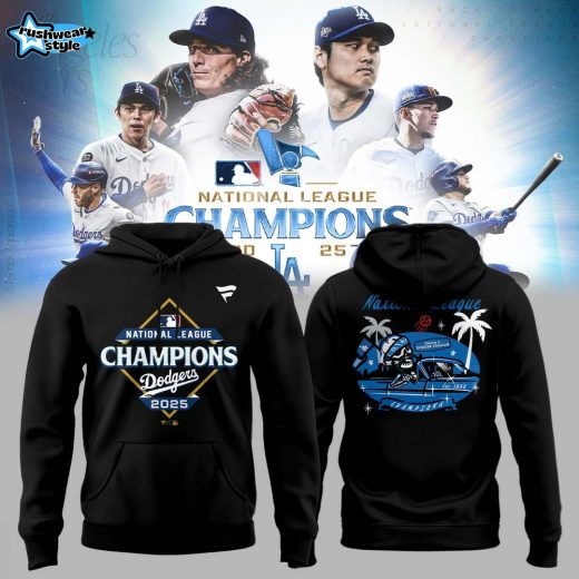 Los Angeles Dodgers 2025 National League Champions Hoodie