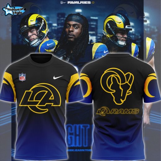 Los Angeles Rams 2025 NFL Rivalries Midnight Mode Tee