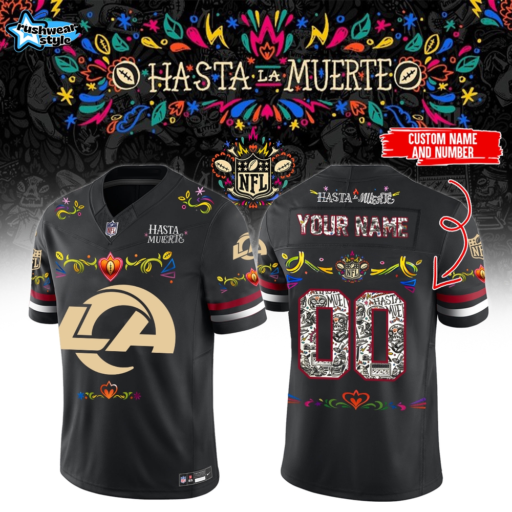 Los Angeles Rams – Hasta la Muerte Jersey ( Custom Name Custom Number ) Los Angeles Rams – Hasta la Muerte Jersey ( Custom Name Custom Number )