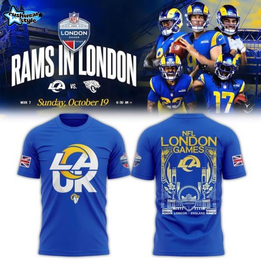 Los Angeles Rams Shop 2025 NFL London game LA UK T-shirt