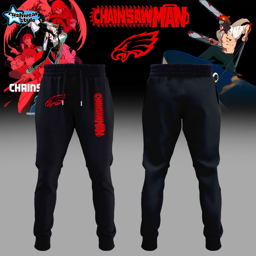 NFL Philadelphia Eagles x Chainsaw Man Hoodie NFL Philadelphia Eagles x Chainsaw Man Hoodie