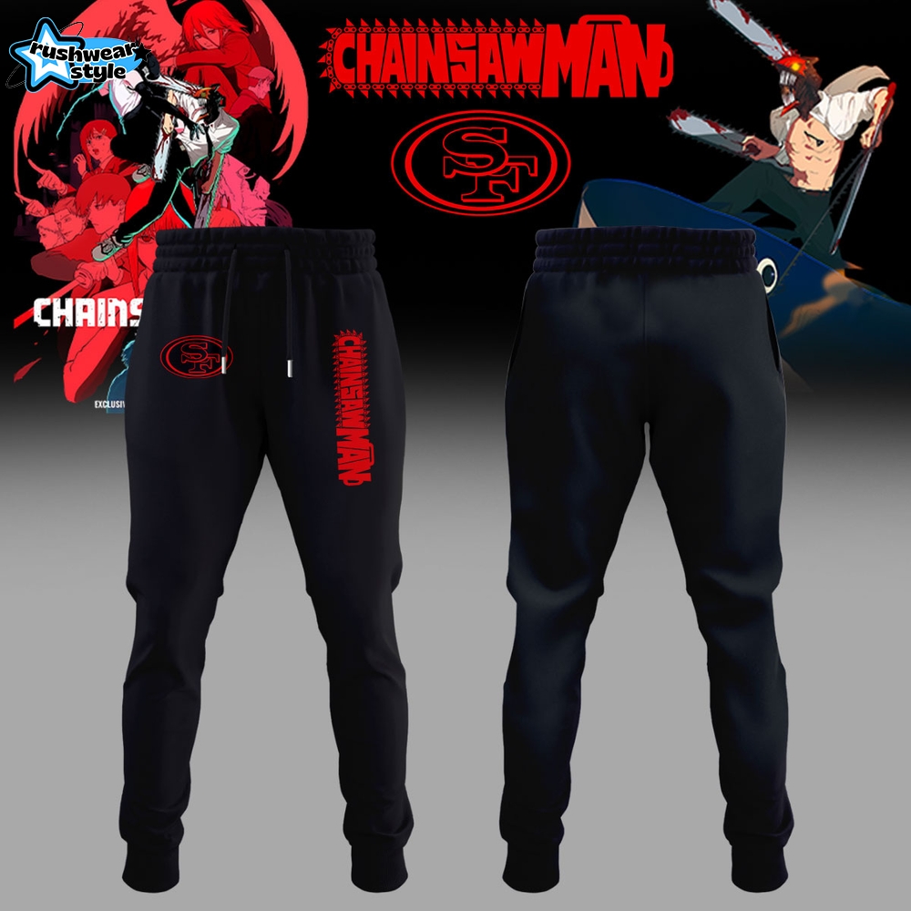 NFLSan Francisco 49Ers  x Chainsaw Man Hoodie NFLSan Francisco 49Ers  x Chainsaw Man Hoodie
