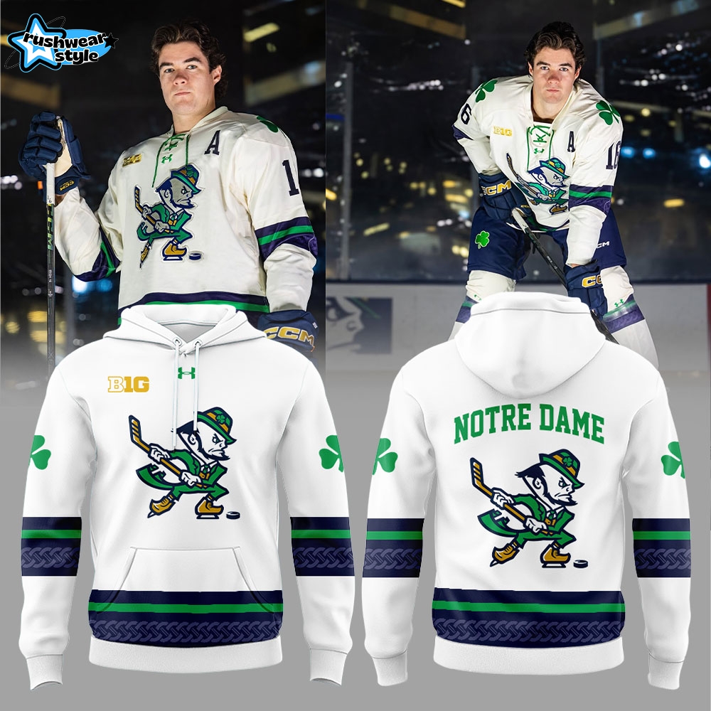 Notre Dame Fighting Irish Leprechaun Hockey 2025 Combo Hoodie Notre Dame Fighting Irish Leprechaun Hockey 2025 Combo Hoodie