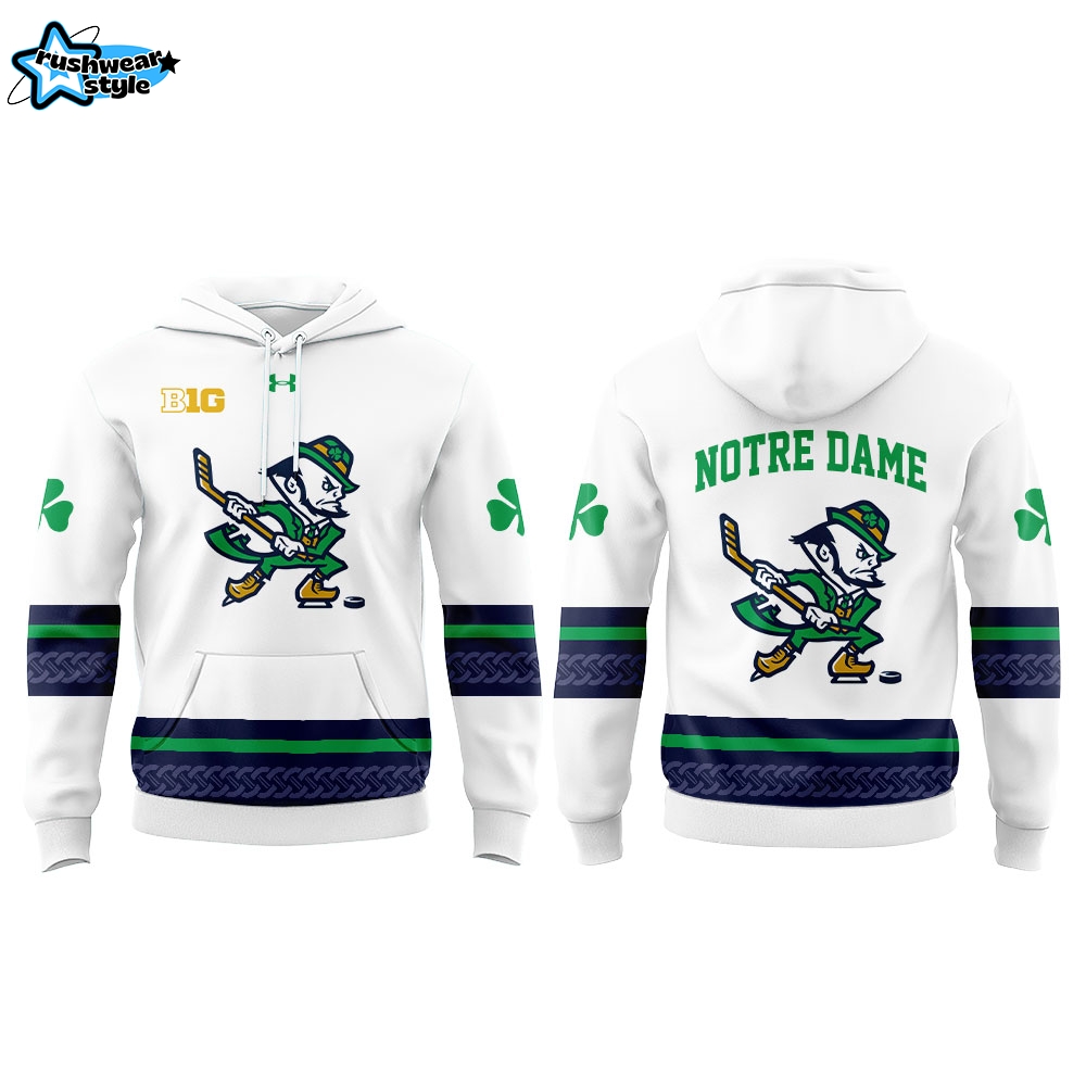 Notre Dame Fighting Irish Leprechaun Hockey 2025 Combo Hoodie Notre Dame Fighting Irish Leprechaun Hockey 2025 Combo Hoodie