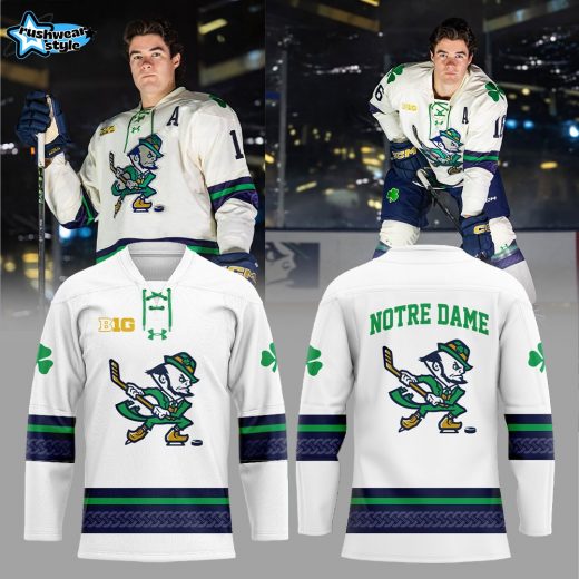 Notre Dame Fighting Irish Leprechaun Hockey 2025 Combo Jersey
