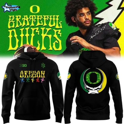 Oregon Ducks x Grateful Dead 2025 Collab Grateful Ducks Hoodie