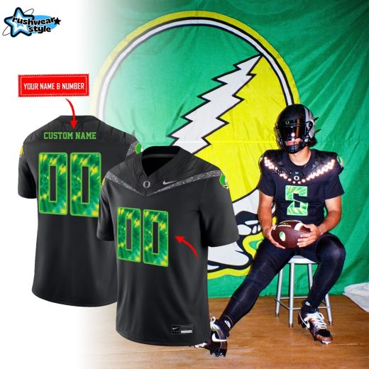 Oregon Ducks x Grateful Dead 2025 Customized Football Jersey