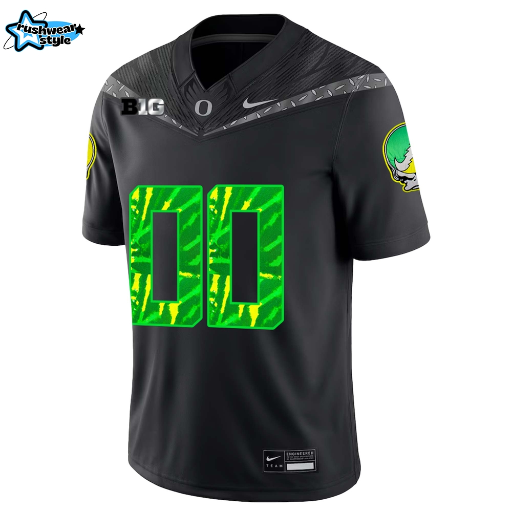 Oregon Football x Grateful Ducks Football Jersey Limited Edition Oregon Football x Grateful Ducks Football Jersey Limited Edition