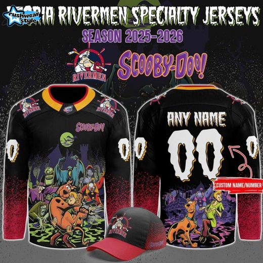 Peoria Rivermen '' Scooby Doo '' Hockey Jersey