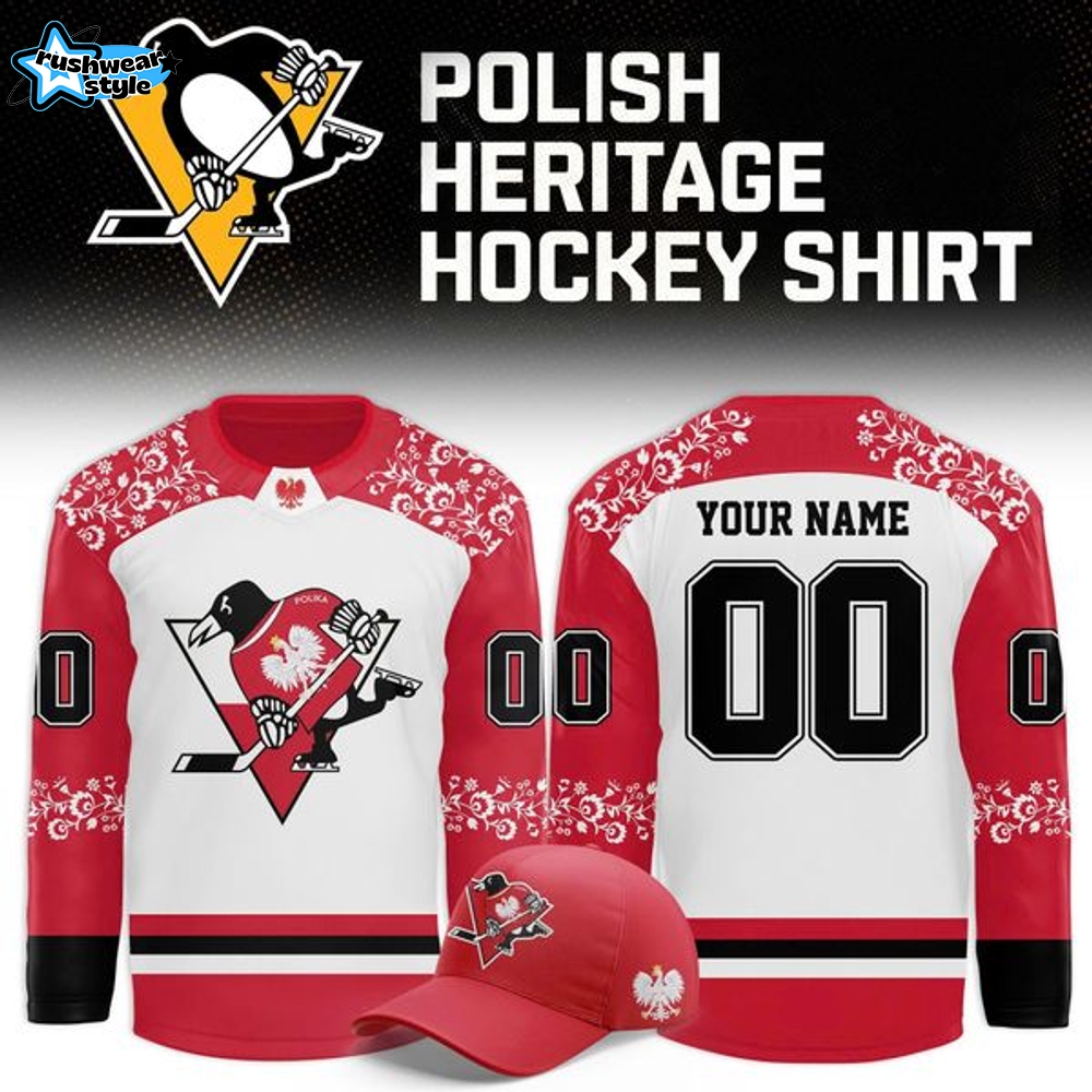 Pittsburgh Penguins Celebrate Polish Heritage Night Hockey Jersey Pittsburgh Penguins Celebrate Polish Heritage Night Hockey Jersey