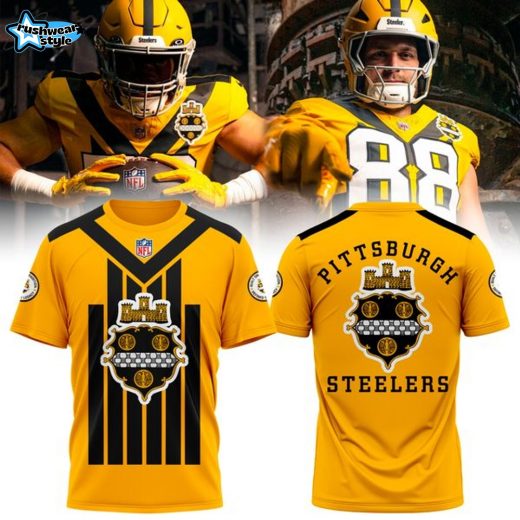 Pittsburgh Steelers 1933 Throwback T-Shirt (Yellow)
