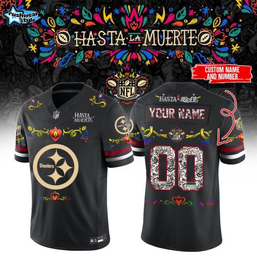 Pittsburgh Steelers – Hasta la Muerte Jersey ( Custom Name Custom Number )