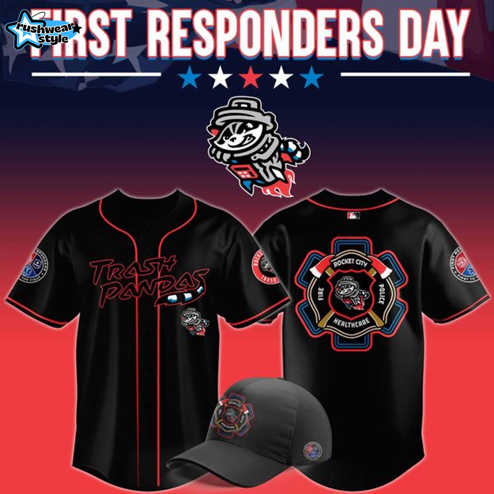 Rocket City Trash Pandas First Responders Night 2025 Jersey Rocket City Trash Pandas First Responders Night 2025 Jersey