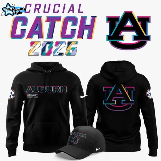 Auburn Tigers football 2025 Crucial Catch Hoodie v2
