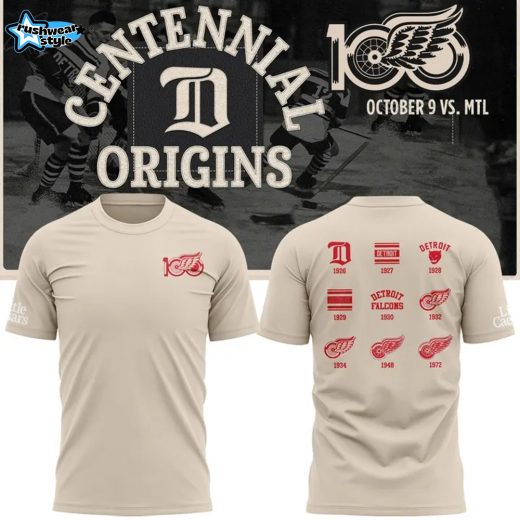 Detroit Red Wings Centennial Original Special Cream T-Shirt