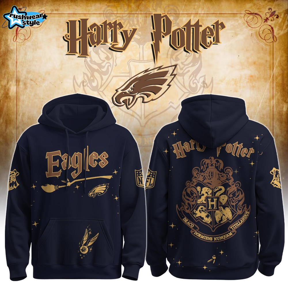 Eagles x Hogwarts Enchanted Crossover Hoodie Eagles x Hogwarts Enchanted Crossover Hoodie