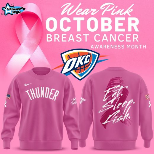 Exclusive Version Oklahoma City Thunder Breast Cancer Awareness Sweat