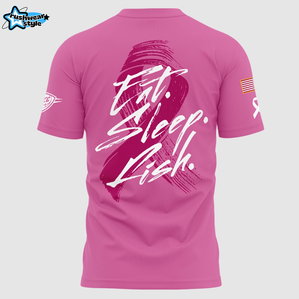 Exclusive Version Oklahoma City Thunder Breast Cancer Awareness Tshirt Exclusive Version Oklahoma City Thunder Breast Cancer Awareness Tshirt