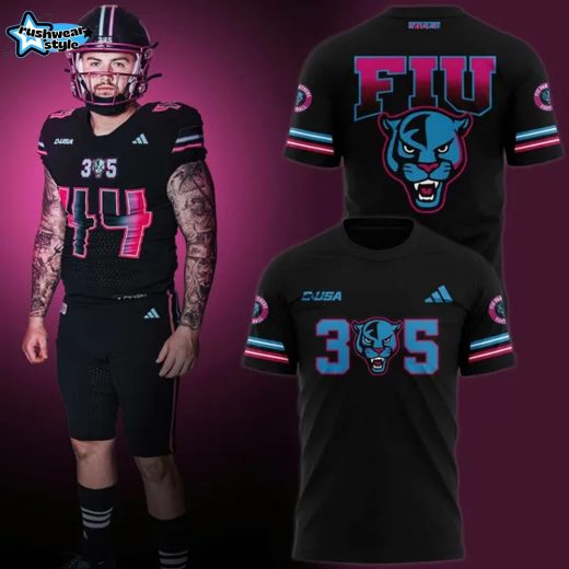 FIU Panthers football 2025 T-shirt-Black