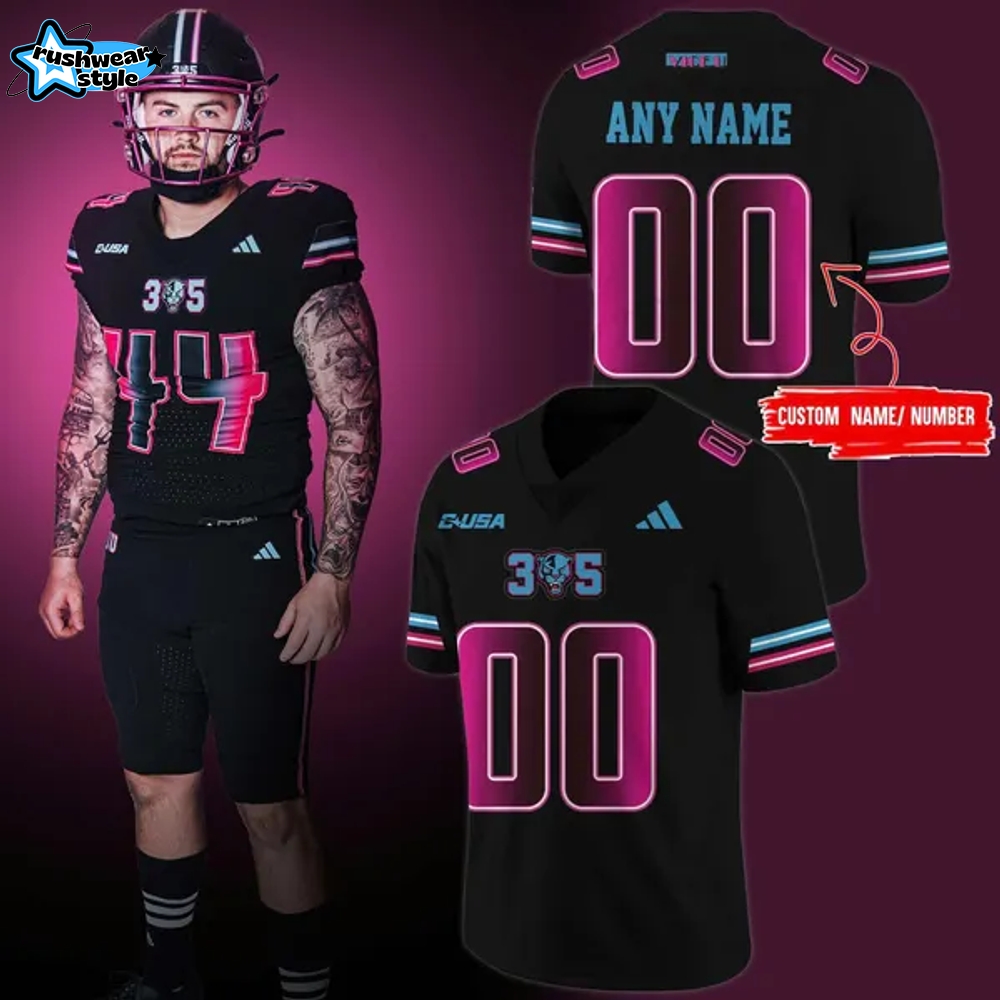 FIU Panthers football Uniform 2025 Jersey-Black FIU Panthers football Uniform 2025 Jersey-Black