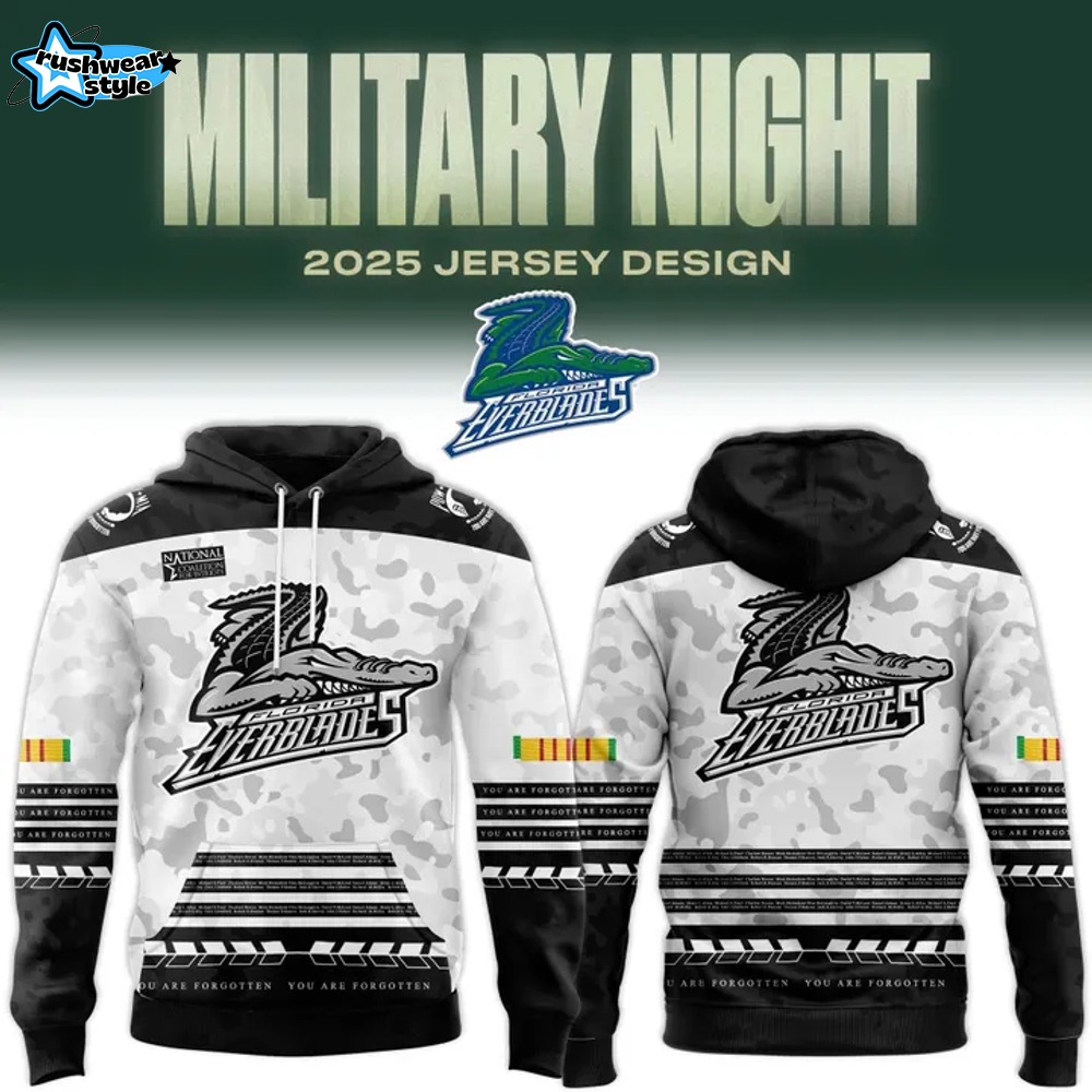 Florida Everblades x Military Night 2025-26 Special Hoodie Florida Everblades x Military Night 2025-26 Special Hoodie