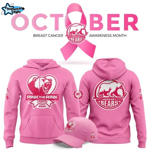Hershey Bears x Pink the Rink Breast Cancer Awareness Hoodie