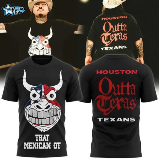 Houston Texas that Mexican OT BULL BLACK T-Shirt