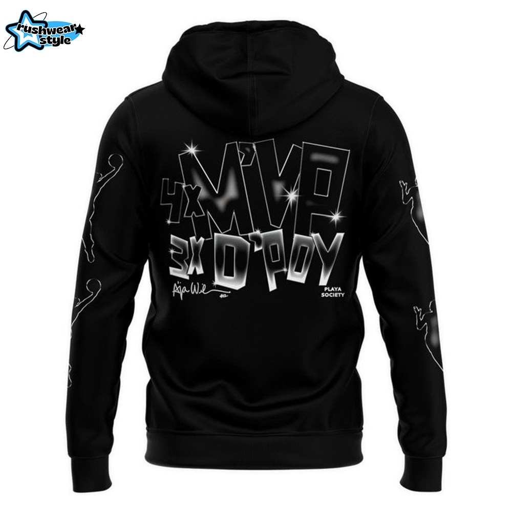 Las Vegas Aces A'Ja Wilson MVP 2025 Black Hoodie Las Vegas Aces A'Ja Wilson MVP 2025 Black Hoodie