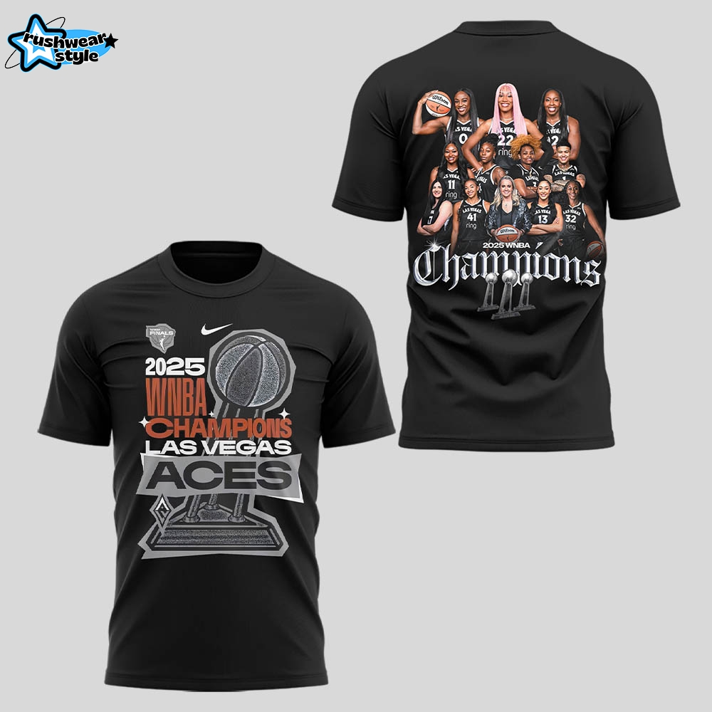 Limited Edition Aces 2025 WNBA Champions TShirt Limited Edition Aces 2025 WNBA Champions TShirt