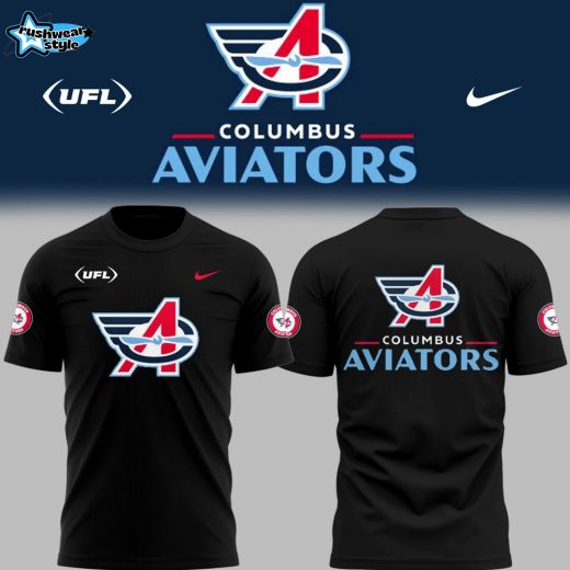 Limited Edition Columbus Aviators Football Black TShirt