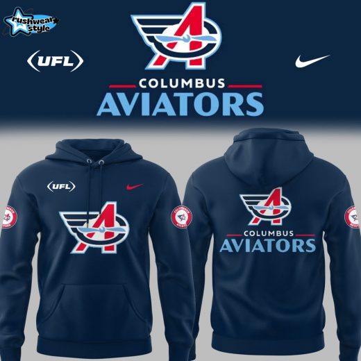 Limited Edition Columbus Aviators Football Blue Hoodie