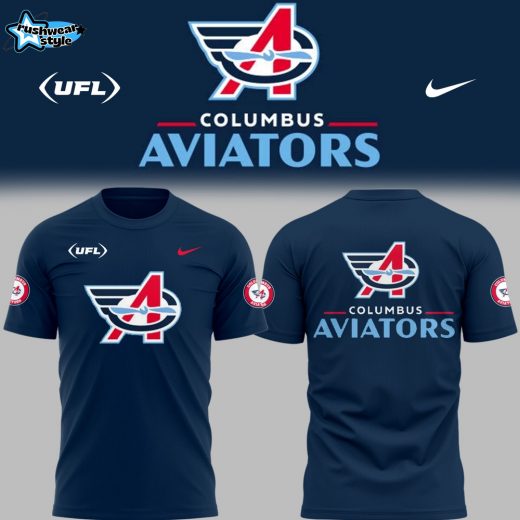 Limited Edition Columbus Aviators Football Blue TShirt