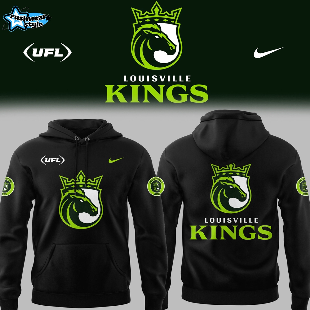 Limited Edition Louisville Kings Football Black Hoodie Limited Edition Louisville Kings Football Black Hoodie